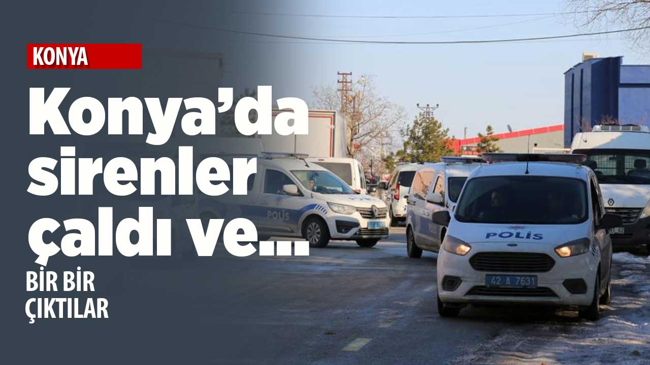 Konya'da sirenler çaldı emniyet ekipleri deprem bölgesine gitti