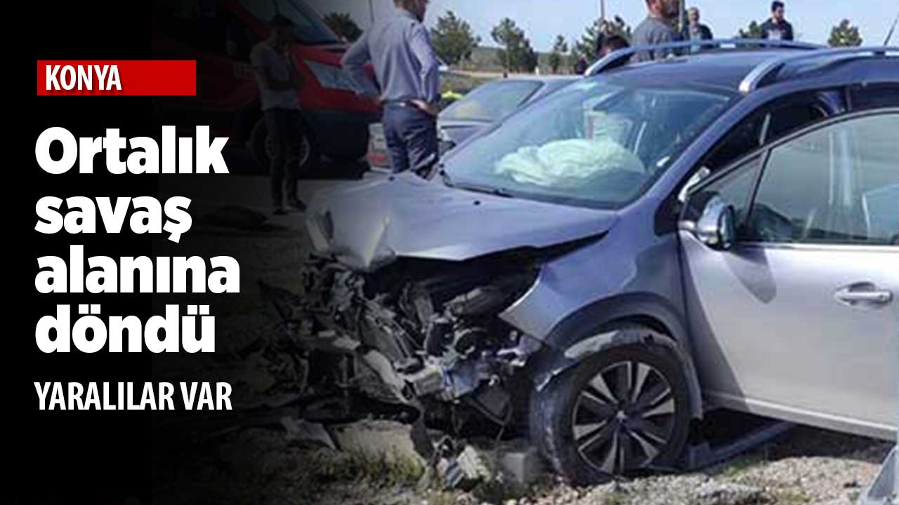 Konya'da yine aynı ilçede trafik kazası! 5 yaralı var