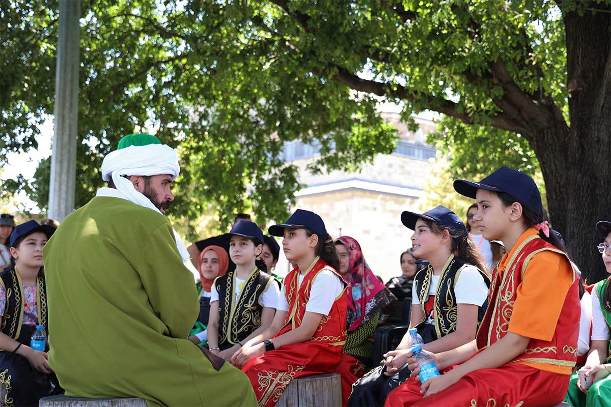 Konya'da çocuklar tarihi yaşayarak gördü