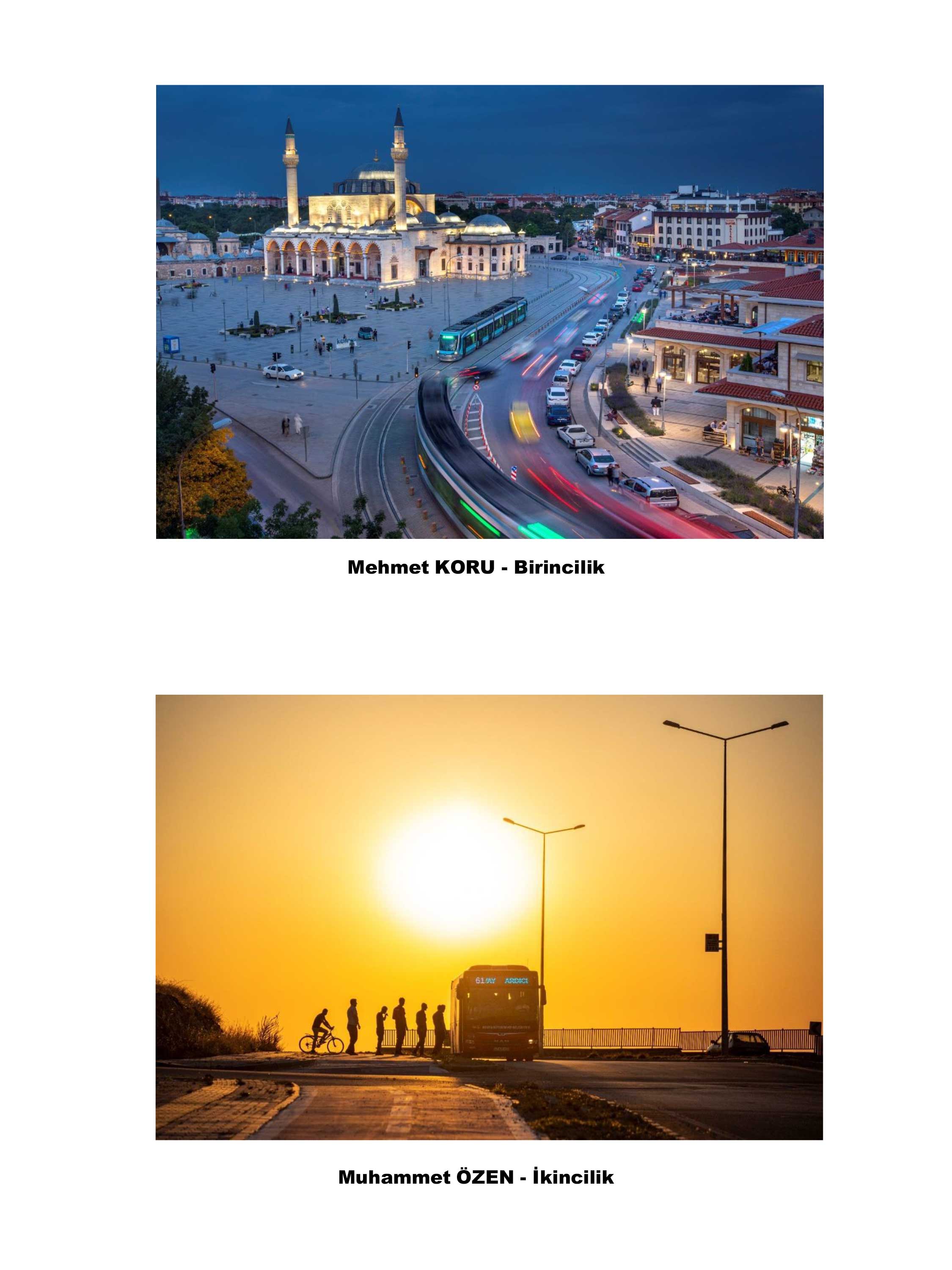 Konya'da Sürdürülebilir Ulaşım Fotoğraf Yarışması'nın kazananları belli oldu