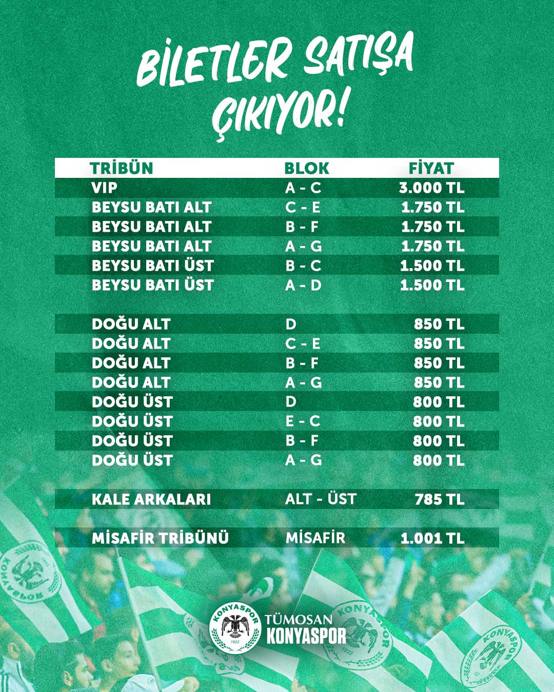 Konyaspor Fenerbahce Bilet Fiyatlari
