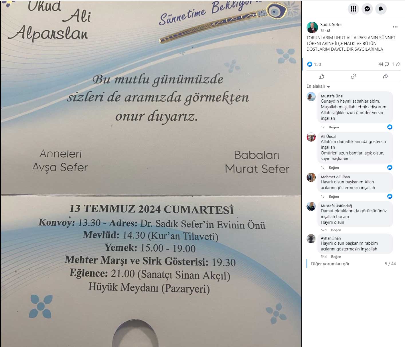 Hüyük Belediye Başkanı Sadık Sefer Sinan Akçıl'ı Getiriyor