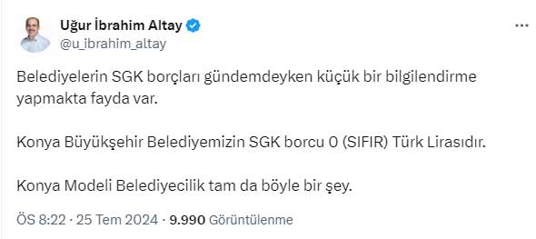 Konya Sgk Borcu