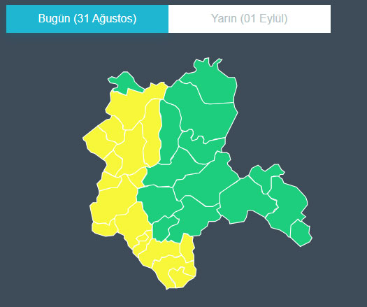 Meteoroloji Uyari 31 Ağustos 2024