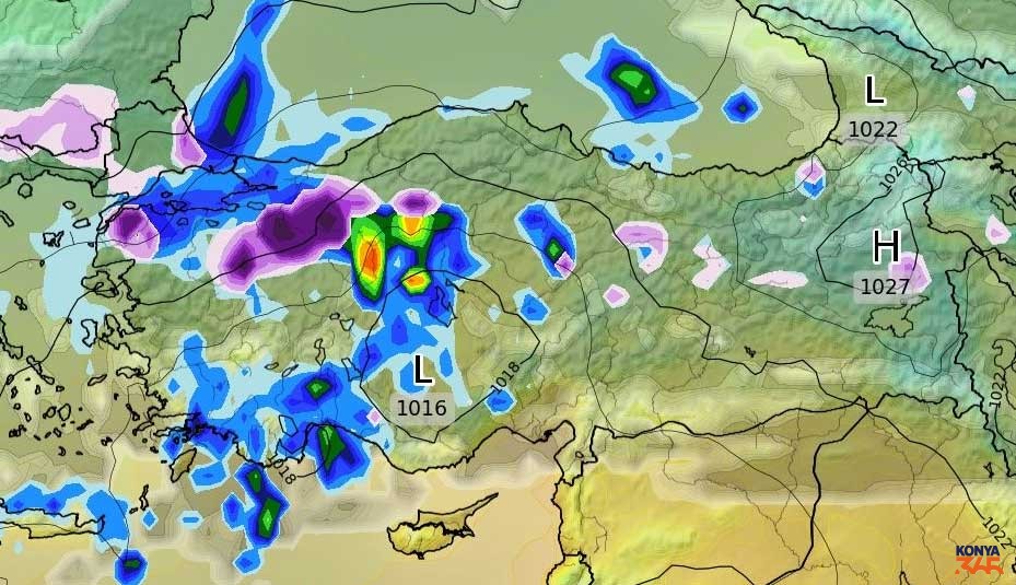 Konya Hava Durumu Haritali