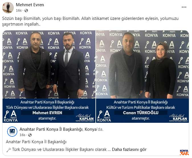 Anahtar Parti Konya Il Baskani