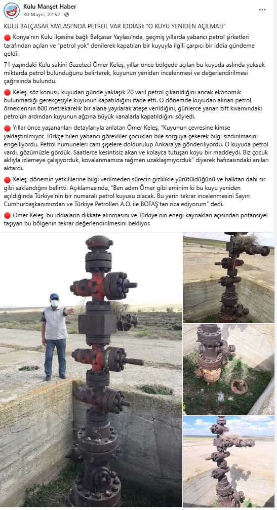 Kulu Manset Haber Petrol Haberi