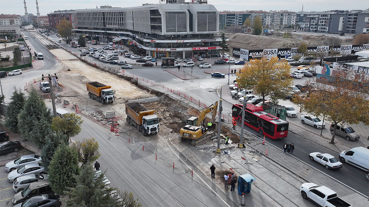 Konya Raylı Sistemde Kritik Aşamaya Geldi: Şehir Hastanesi Bağlantısı Tamamlanıyor