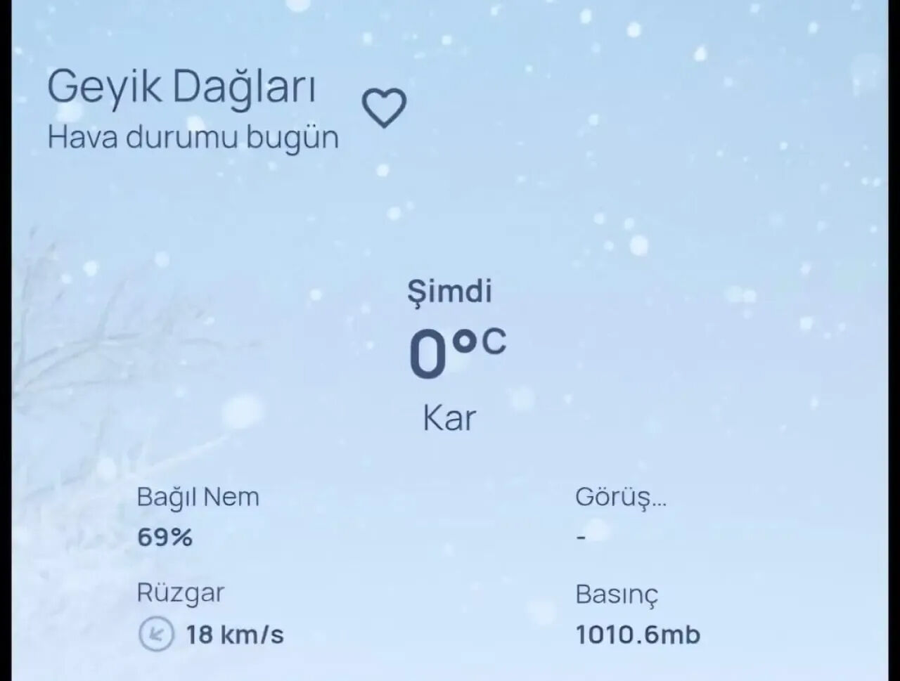 Kar Yağdı Geyik Dağları